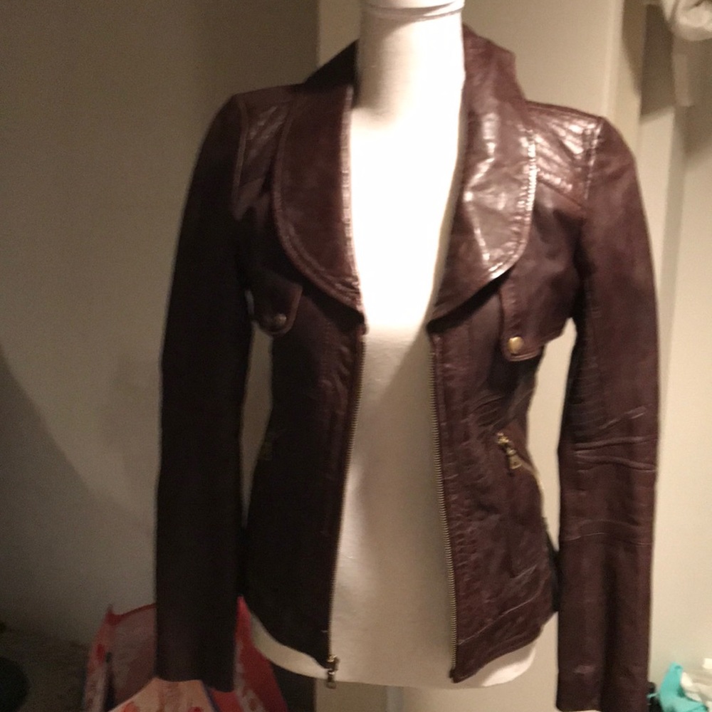 Real leather jacket! Vintage Guess